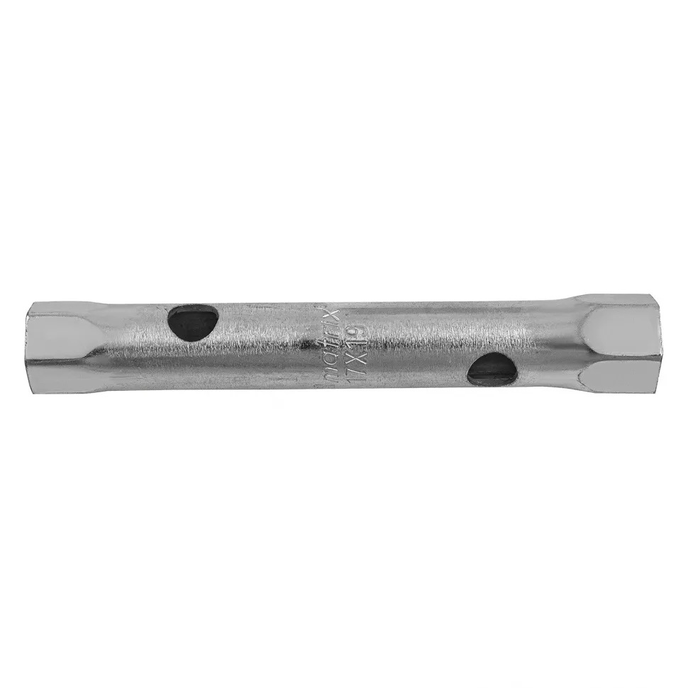 Ключ трубчатый MATRIX 17 х 19 мм, оцинкованный, торцевой.